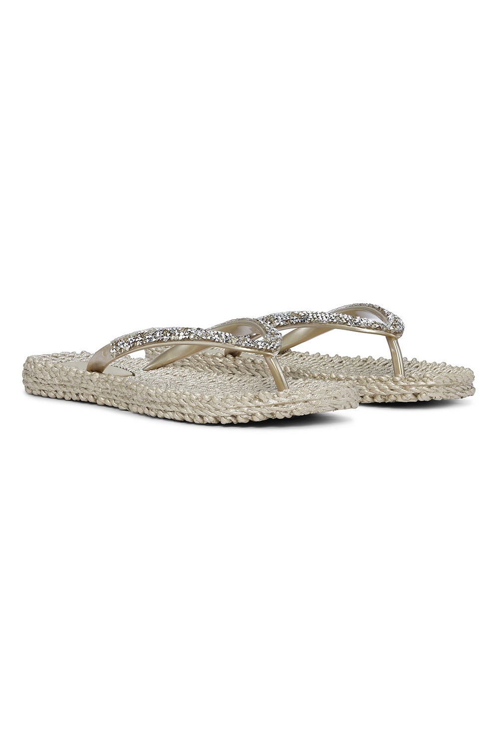 Cheerful Thongs with Glitter Platinum Ilse Jacobsen